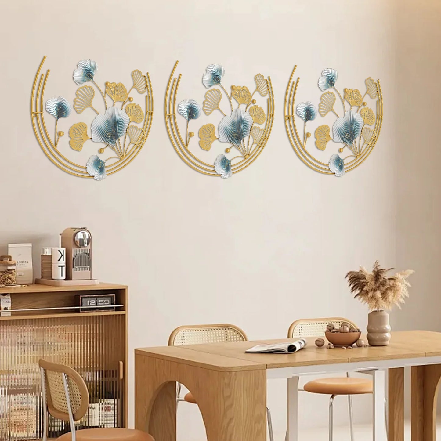 Rust Proof Wall Art Decor Easy Installation Decorative Wall Sculpture for Living Rooms Bedrooms and Kitchens