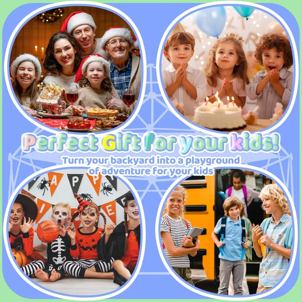 Green Lemon Love Gardenature Climbing Dome For Kids Hammock