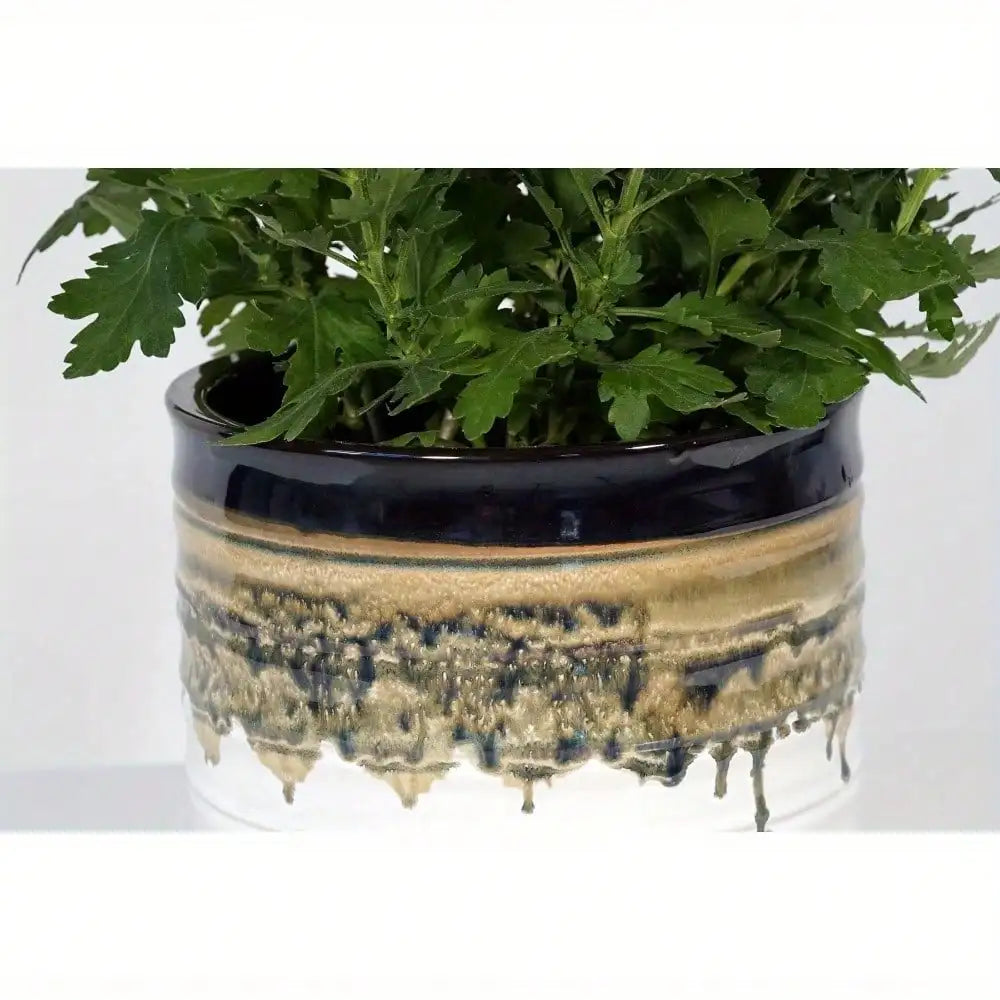 12-inch ceramic plant pot for all plants indoors and outdoors, ideal size for windowsills, tables and other indoor surfaces