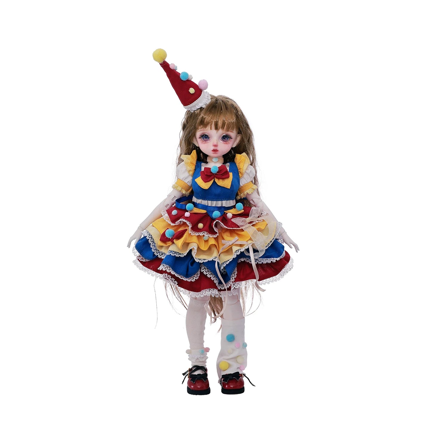 oueneifs Momoko BJD Doll Circus Princess Resin Figure With Antique Lace Pajamas Dress