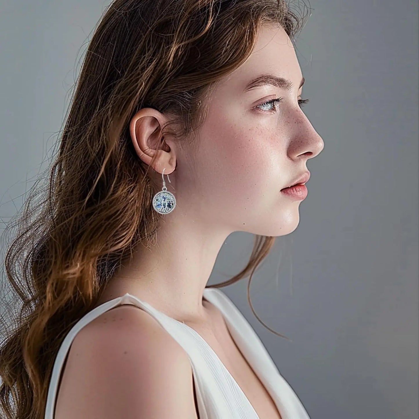 925 Sterling Silver Tree of Life Earrings for Women Hypoallergenic Dangling Jewelry Gift for Her