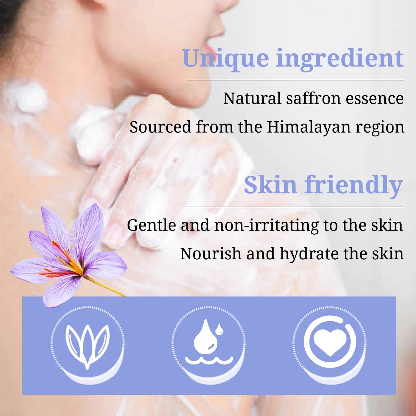 Green Lemon Love Tibetan Saffron Herbal Soap Bar Moisturizes