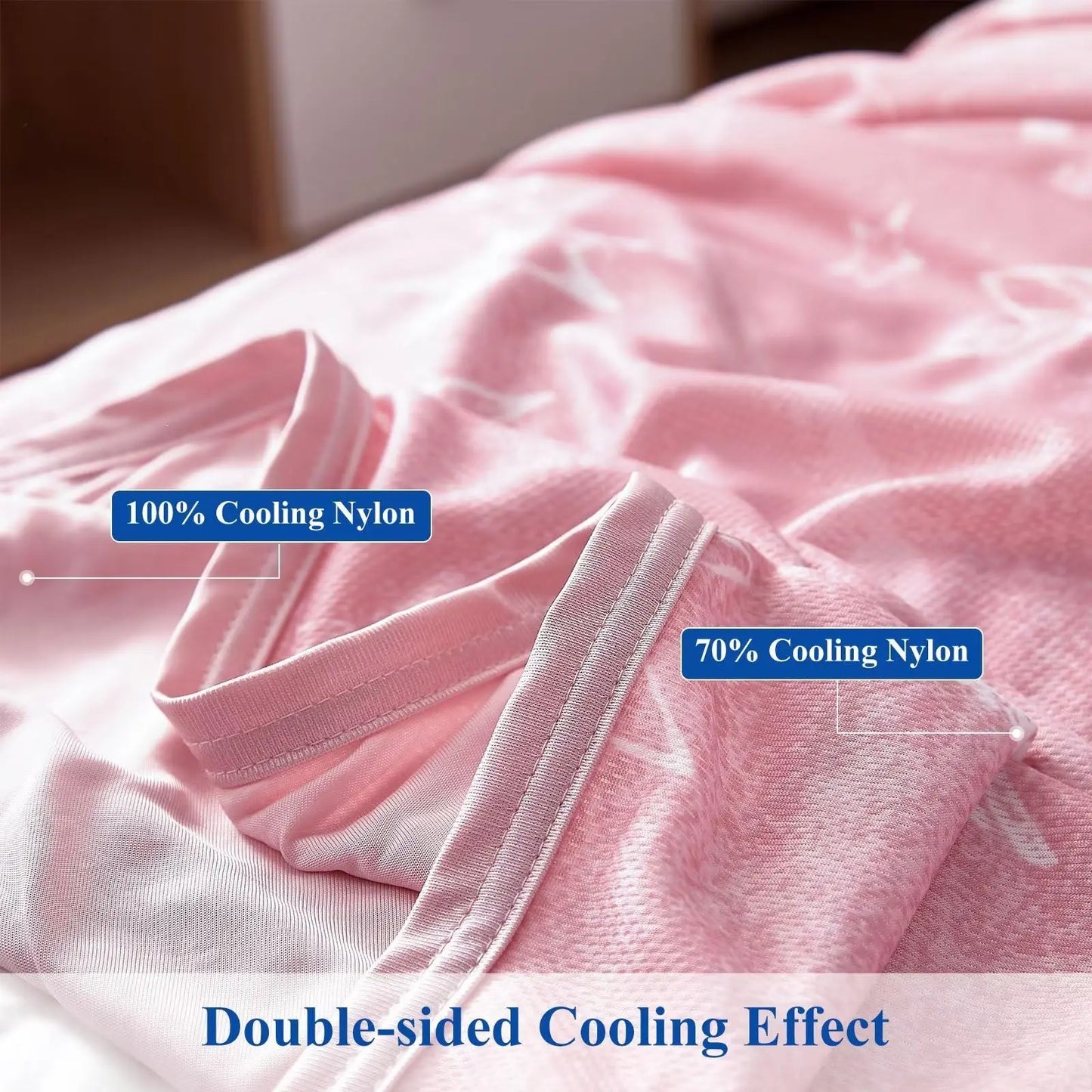 Orhopui Cooling Blankets Star Print Cooling Throw Blanket Double Sided Cold Effect Cool Lightweight Breathable Sofa Summer