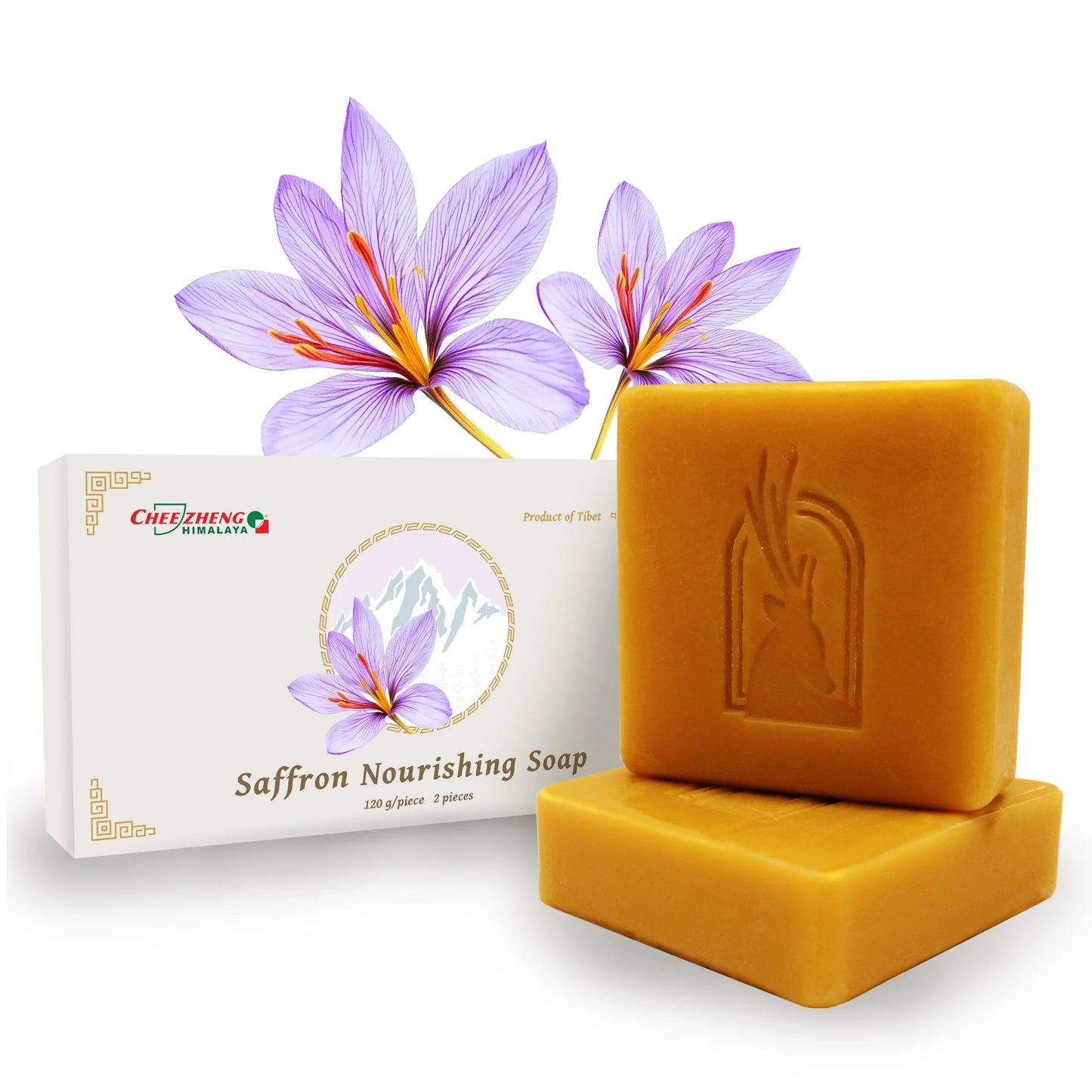 Green Lemon Love Tibetan Saffron Herbal Soap Bar Moisturizes