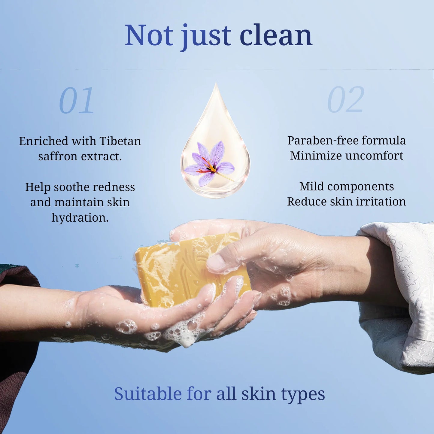 Green Lemon Love Tibetan Saffron Herbal Soap Bar Moisturizes