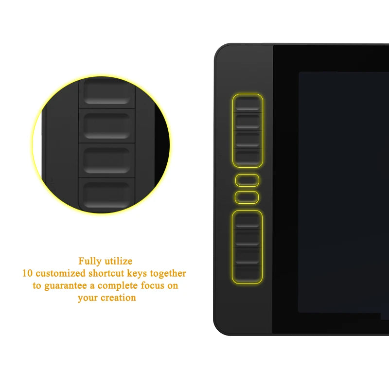 GAOMON PD1561 Graphics Tablet Monitor IPS HD Drawing Display Anti-glare 15.6 Inch Screen 72% NTSC Gamut Best For Beginner