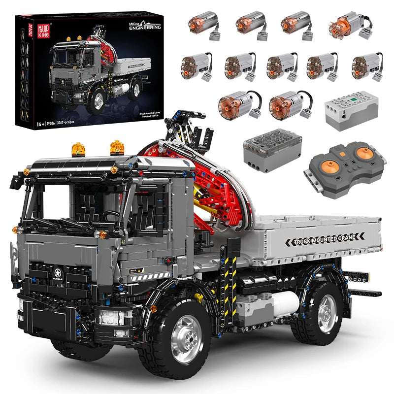 Mould King 19016 RC Crane Truck Building Block Vehicle Set