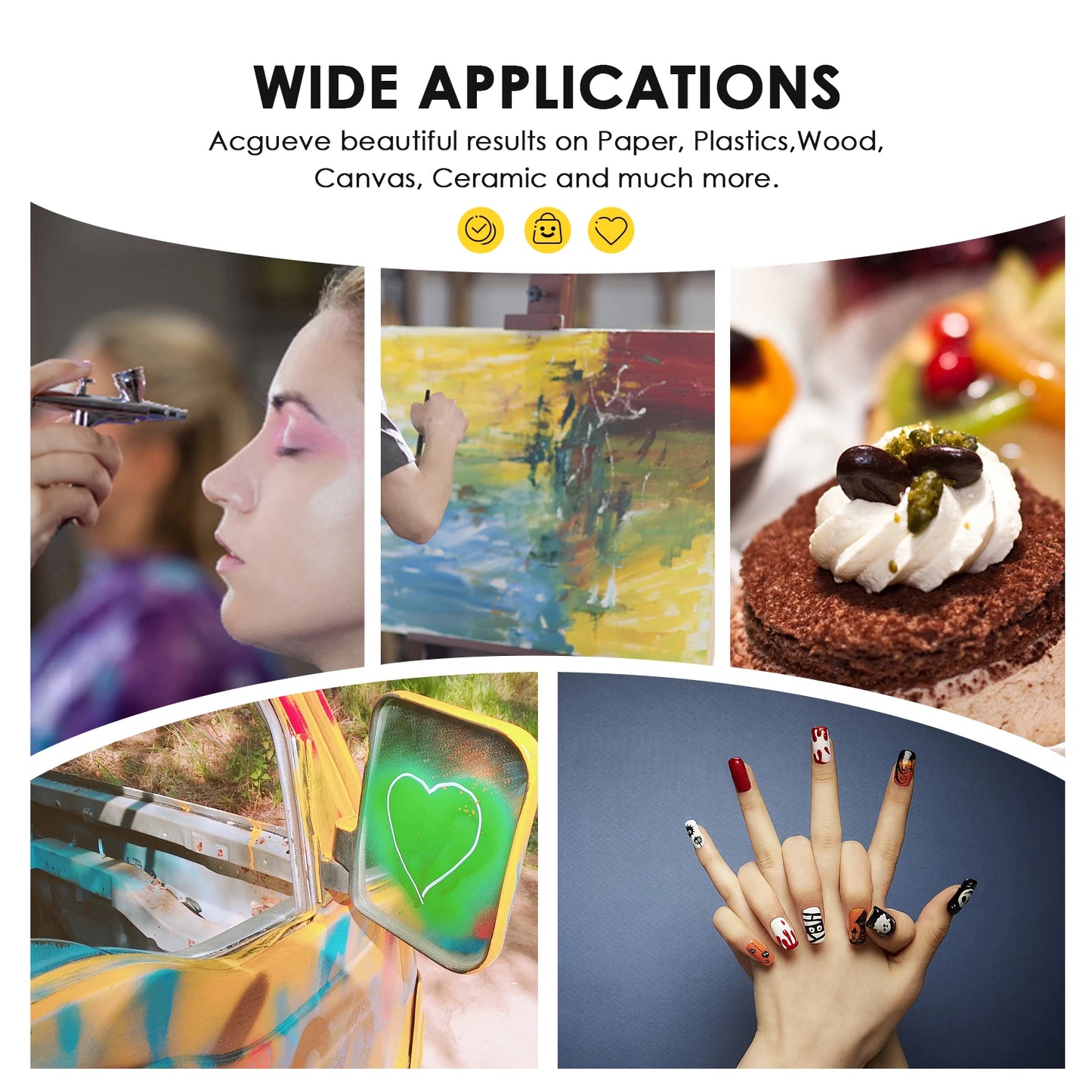 24Colors/Set Airbrush Paint Set, Opaque & Brilliant Acrylic Paint, 1fl Oz, Water Based, Ready To Spray, For Artists, Beginners