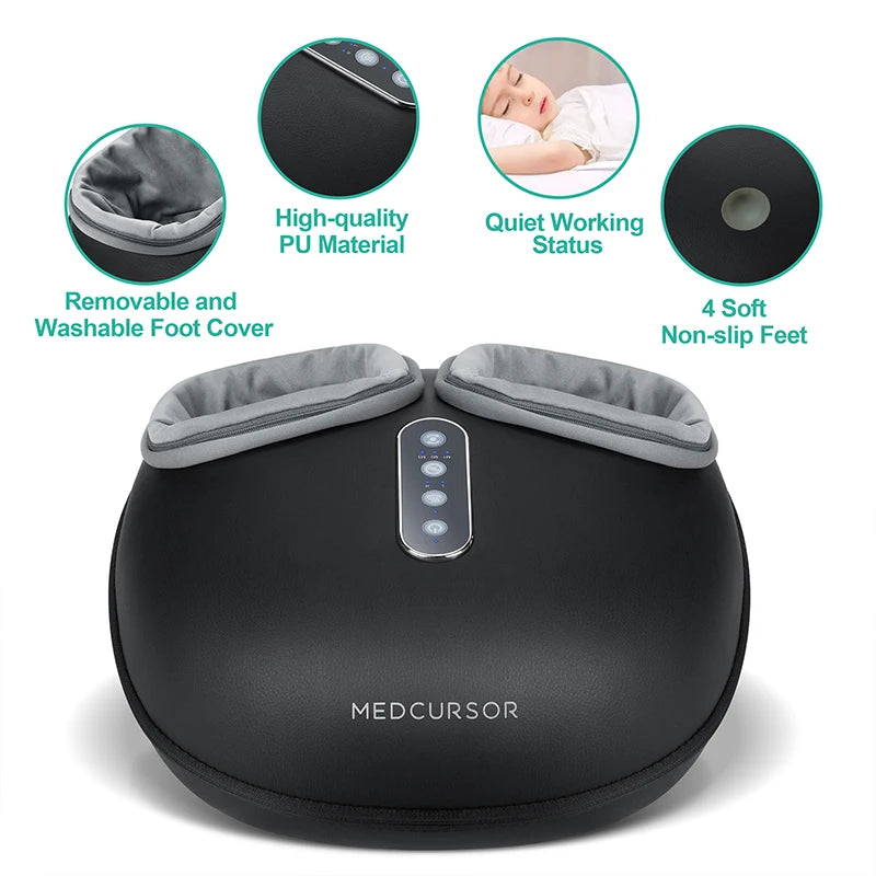 Medcursor Foot Massager Heating Therapy Shiatsu Kneading