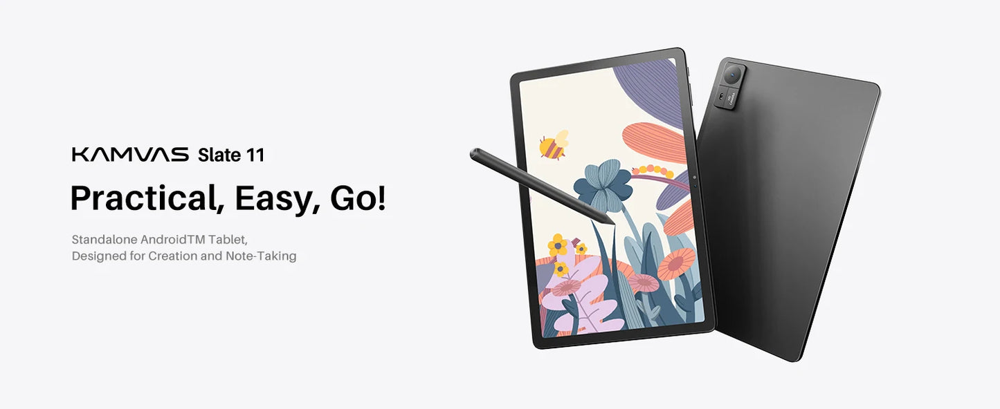 Huion Kamvas Slate 11/13 Android 14 Tablet Graphic Drawing Note Pad 60/90Hz Refresh Rate Paper-Like Nature Color Digital Writing