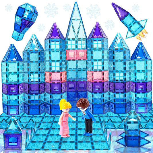 Magnetic Tiles Princess Castle Building Blocks for Girls STEM Toys