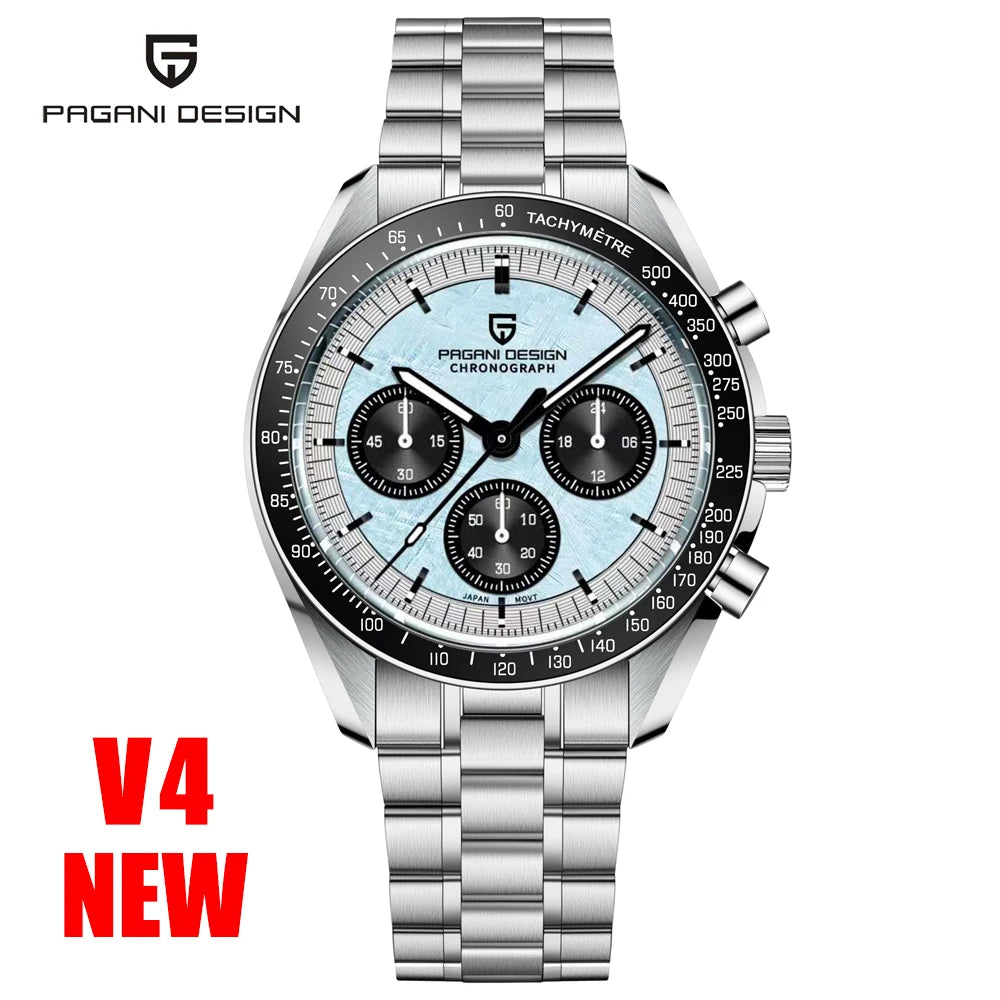 2025 New Pagani Design Tribute to CK2998 Moon Watch Retro Luxury Quartz Watch for Men Stainless Steel Sport Chronograph