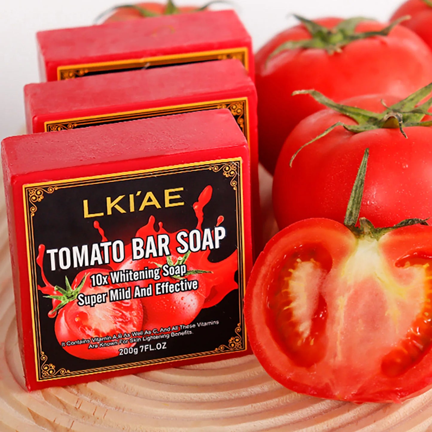 Green Lemon Love LKIAE Tomato Scented Whitening Bar Soap