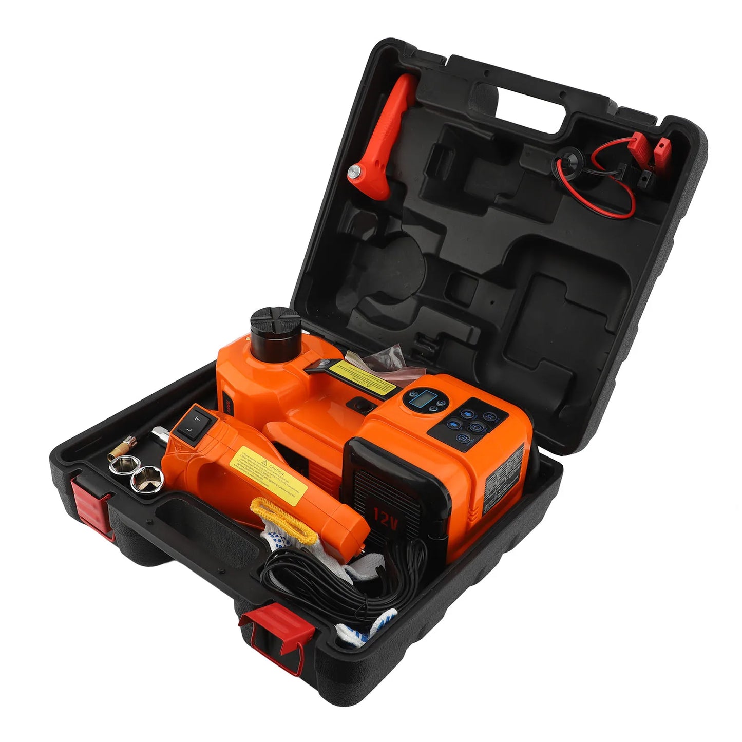 Aramox 12V Electric Hydraulic Jack Digital Display 5 Ton