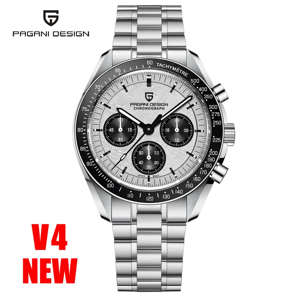2025 New Pagani Design Tribute to CK2998 Moon Watch Retro Luxury Quartz Watch for Men Stainless Steel Sport Chronograph