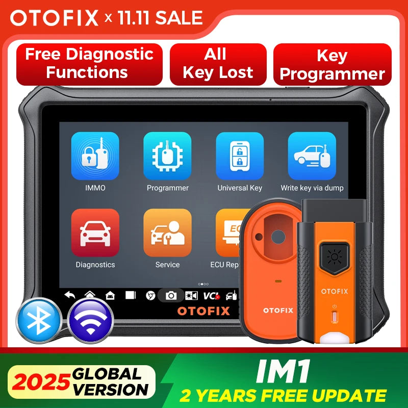 OTOFIX IM1 XP1 Por Automotive Key FOB Programming Tool Immobilizer Programmer Diagnostic Tool Full System Scanner 2 Year Update