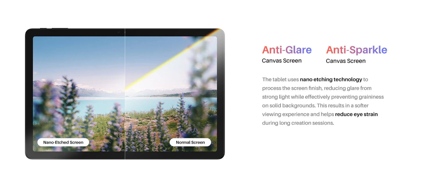 Huion Kamvas Slate 11/13 Android 14 Tablet Graphic Drawing Note Pad 60/90Hz Refresh Rate Paper-Like Nature Color Digital Writing