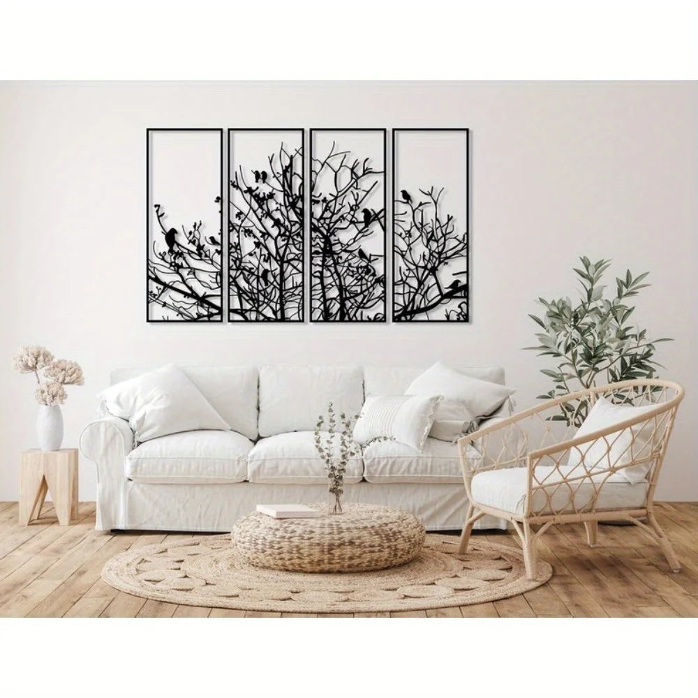 Green Lemon Love Tree Of Life Wall Decor Mid Century