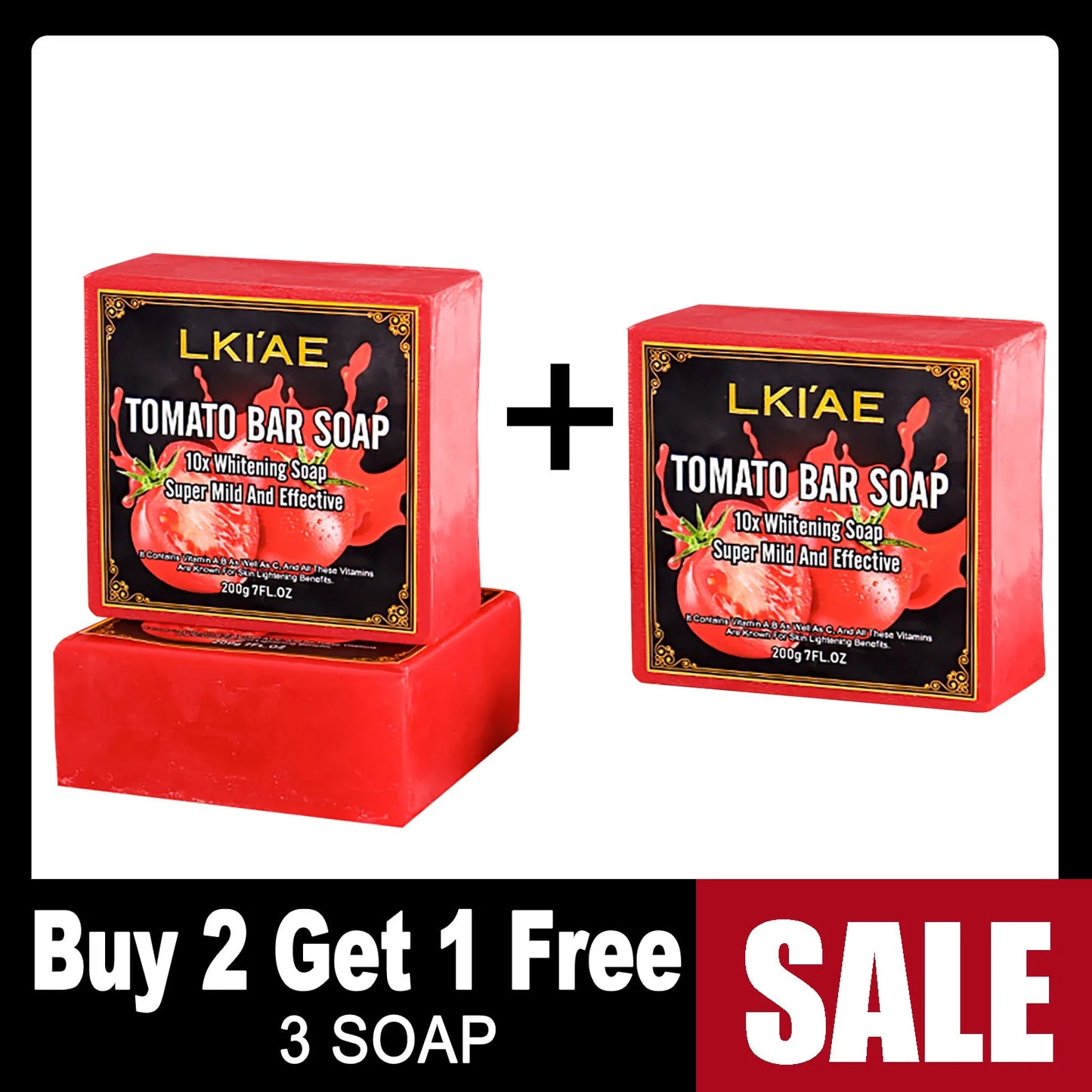 Green Lemon Love LKIAE Tomato Scented Whitening Bar Soap