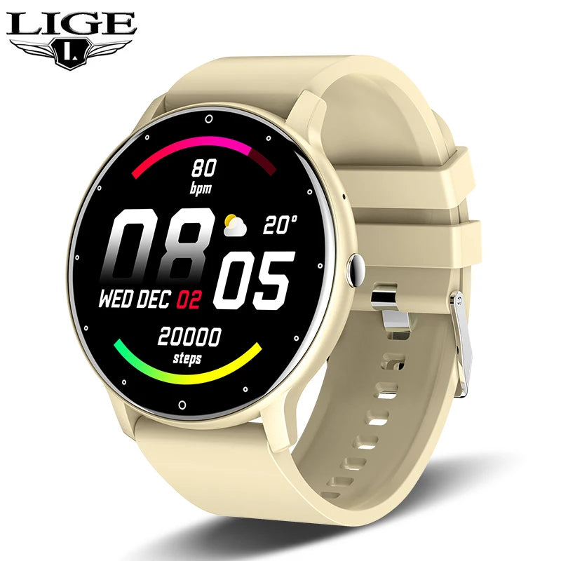 Green Lemon Love LIGE Smart Watch Full Touch Bluetooth IP67