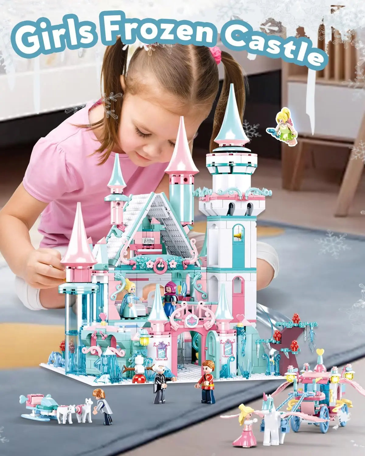 SLUBAN Frozen Castle Building Blocks Set With Princess Figures CollectorEditionExclusive