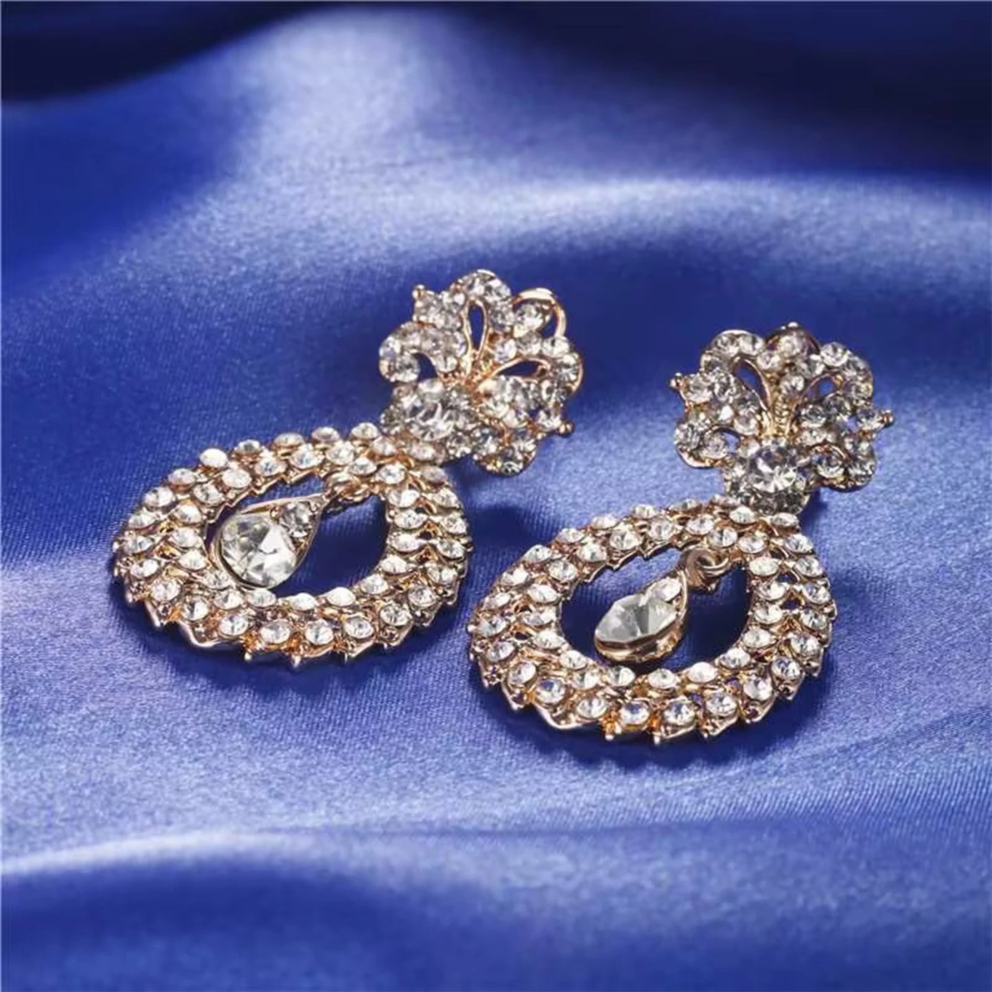 Crystal Jewelry Set Necklace Earrings Bracelet 925 Silver