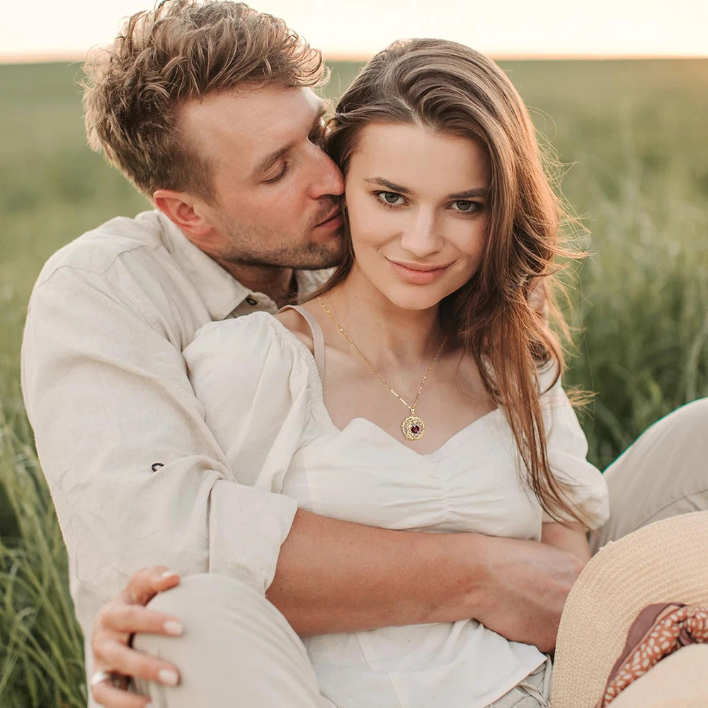 NoEnName_Null Tree of Life Birthstone Sterling Silver Pendant Necklace