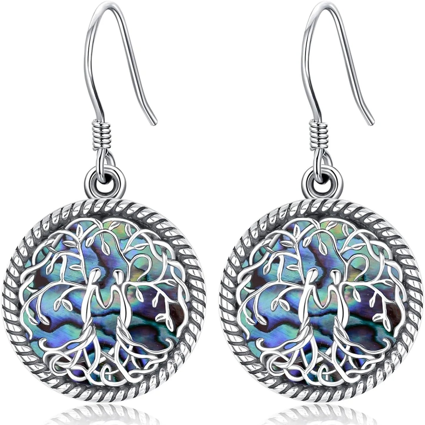 925 Sterling Silver Tree of Life Earrings for Women Hypoallergenic Dangling Jewelry Gift for Her