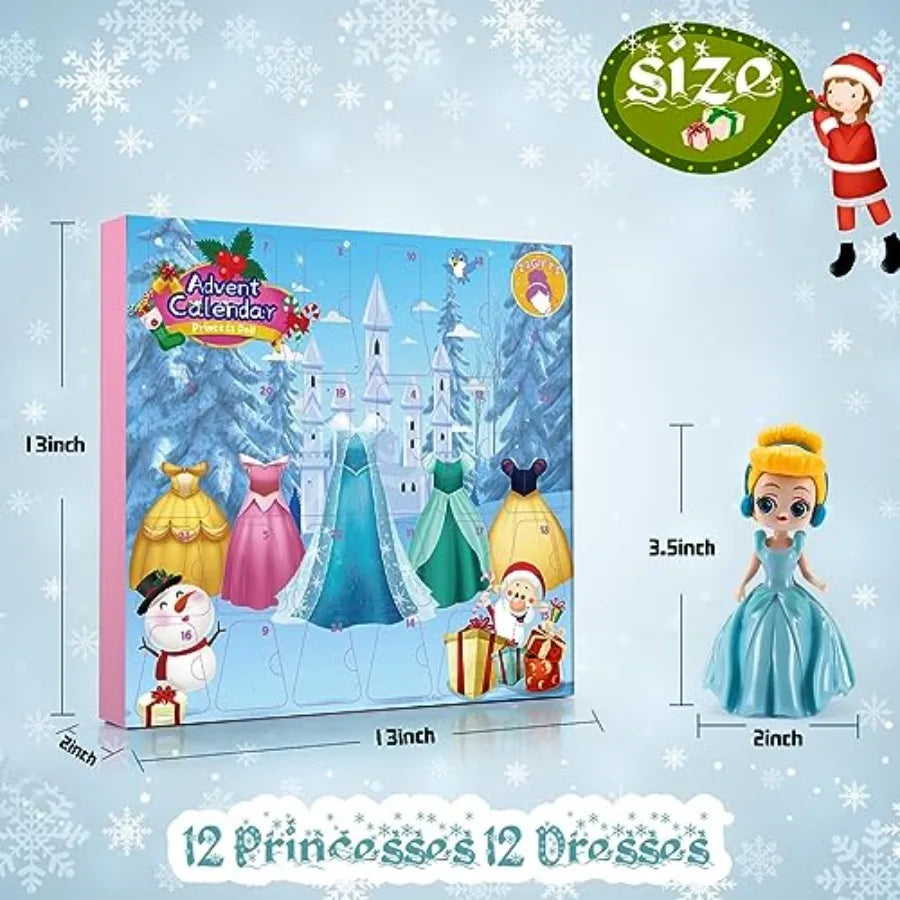 HighConcerned Advent Calendars Princess PlaythingsAndAccessories For Girls 24 Days Countdown