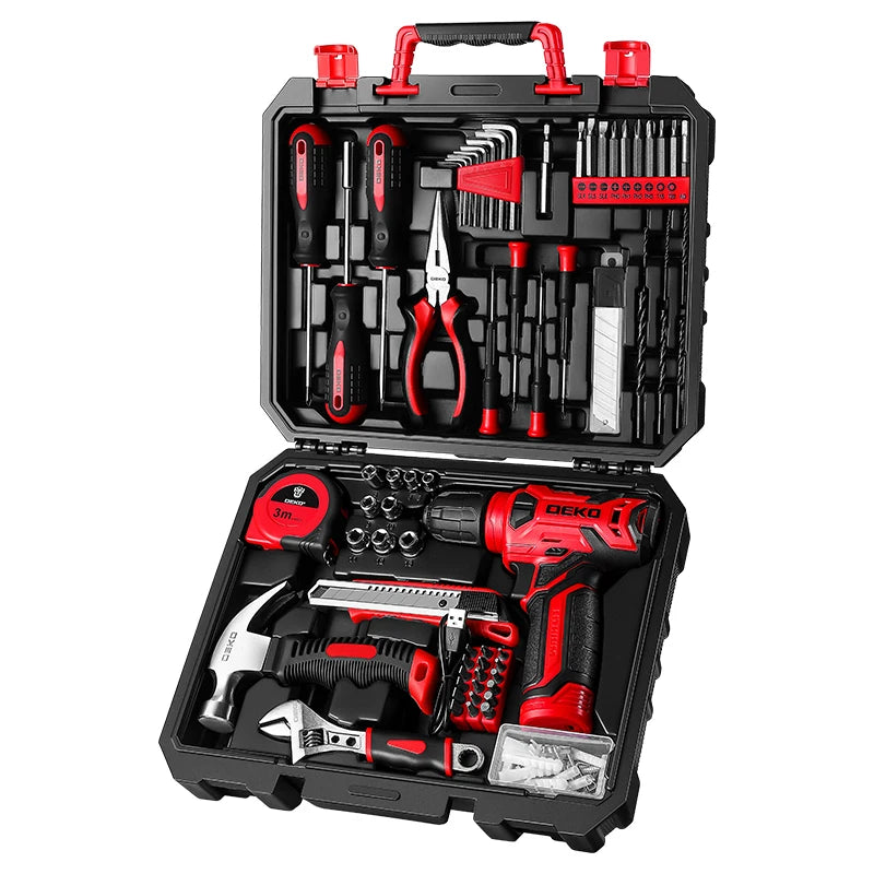 DEKO 8V Cordless Drill Set For Home DIY Projects Kit