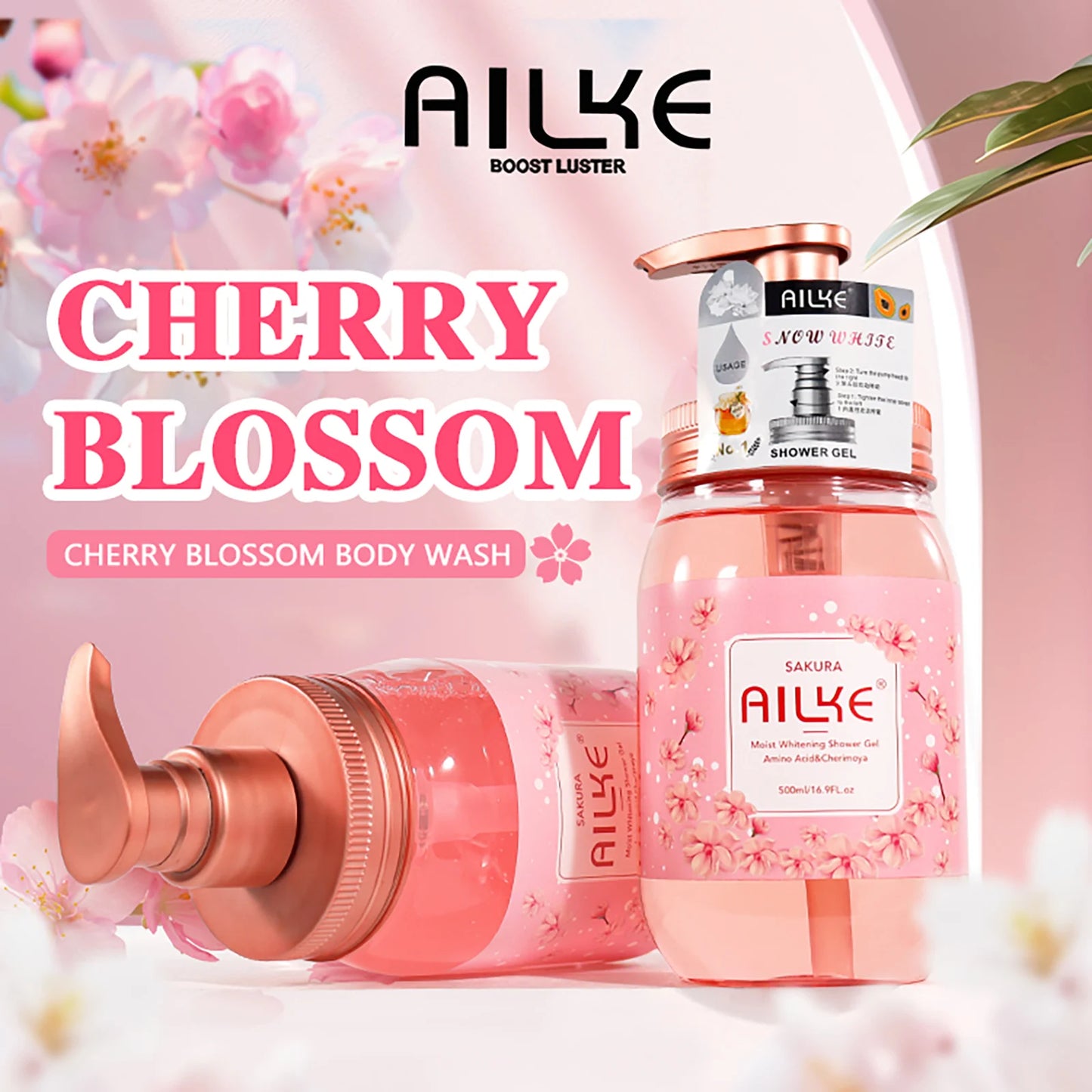 Green Lemon Love Ailke Sakura Body Wash For All Skin Types