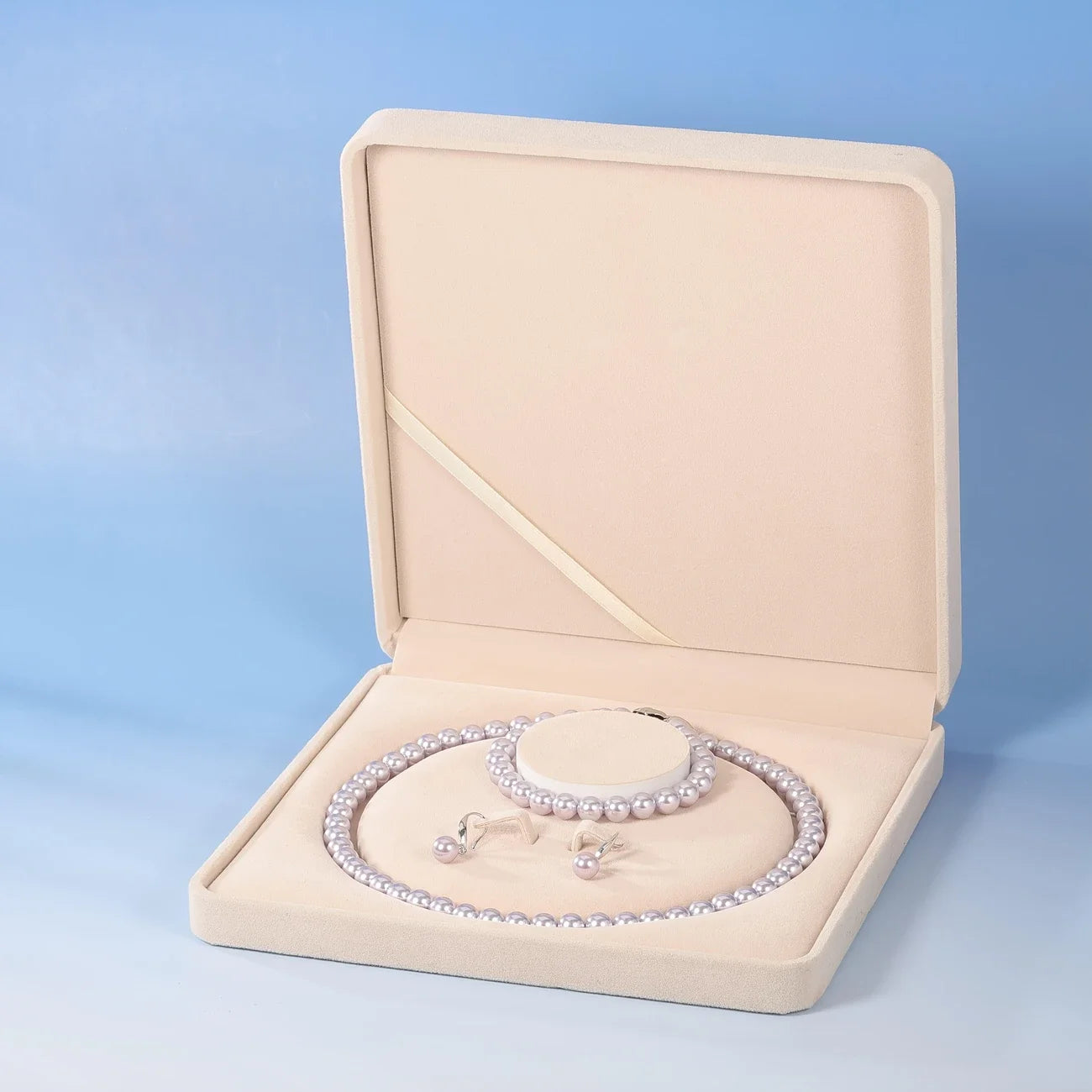 25 Sterling Silver Chain Pearl Necklace with Lustrous White Freshwater Pearls for Wedding Bridal Bridesmaid