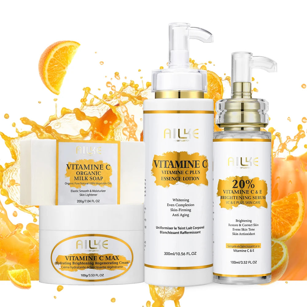 Green Lemon Love AILKE Vitamin C Skin Care Set Brightening