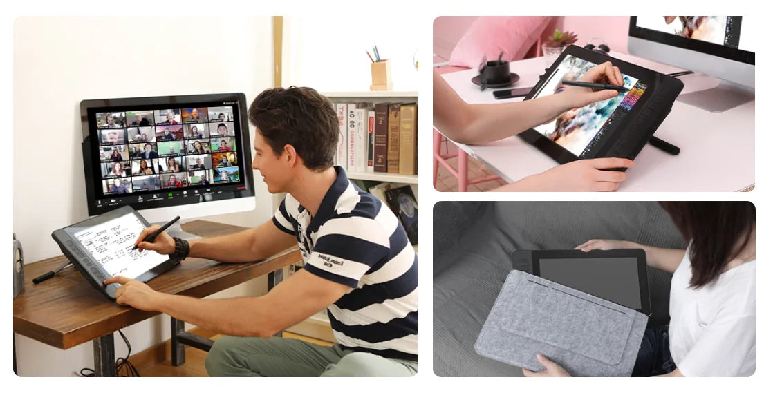 GAOMON PD1561 Graphics Tablet Monitor IPS HD Drawing Display Anti-glare 15.6 Inch Screen 72% NTSC Gamut Best For Beginner