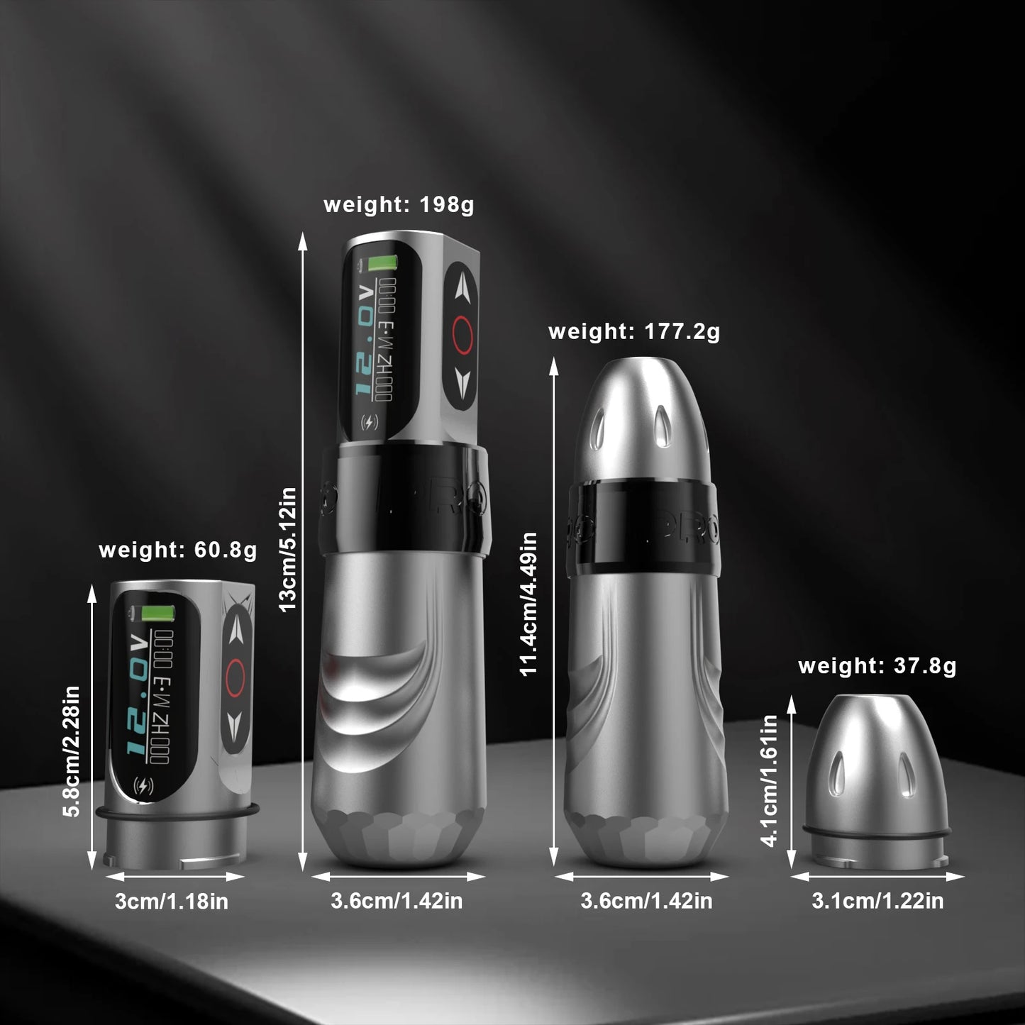 Flux Pro Tattoo Machine Professional Rotary Permanent Makeup Machines Mode and LED digital Display Screen