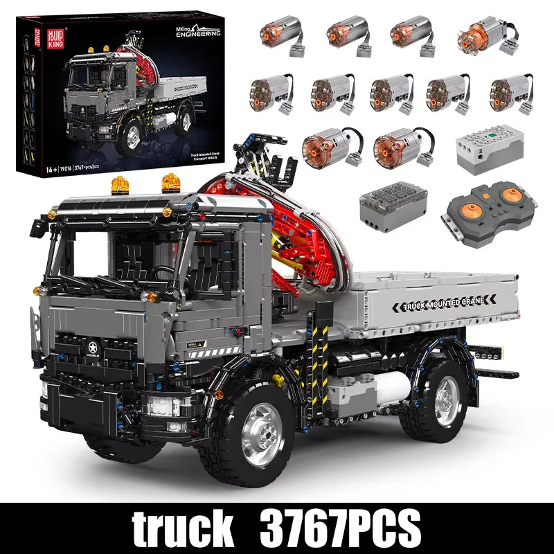 Mould King 19016 RC Crane Truck Building Block Vehicle Set