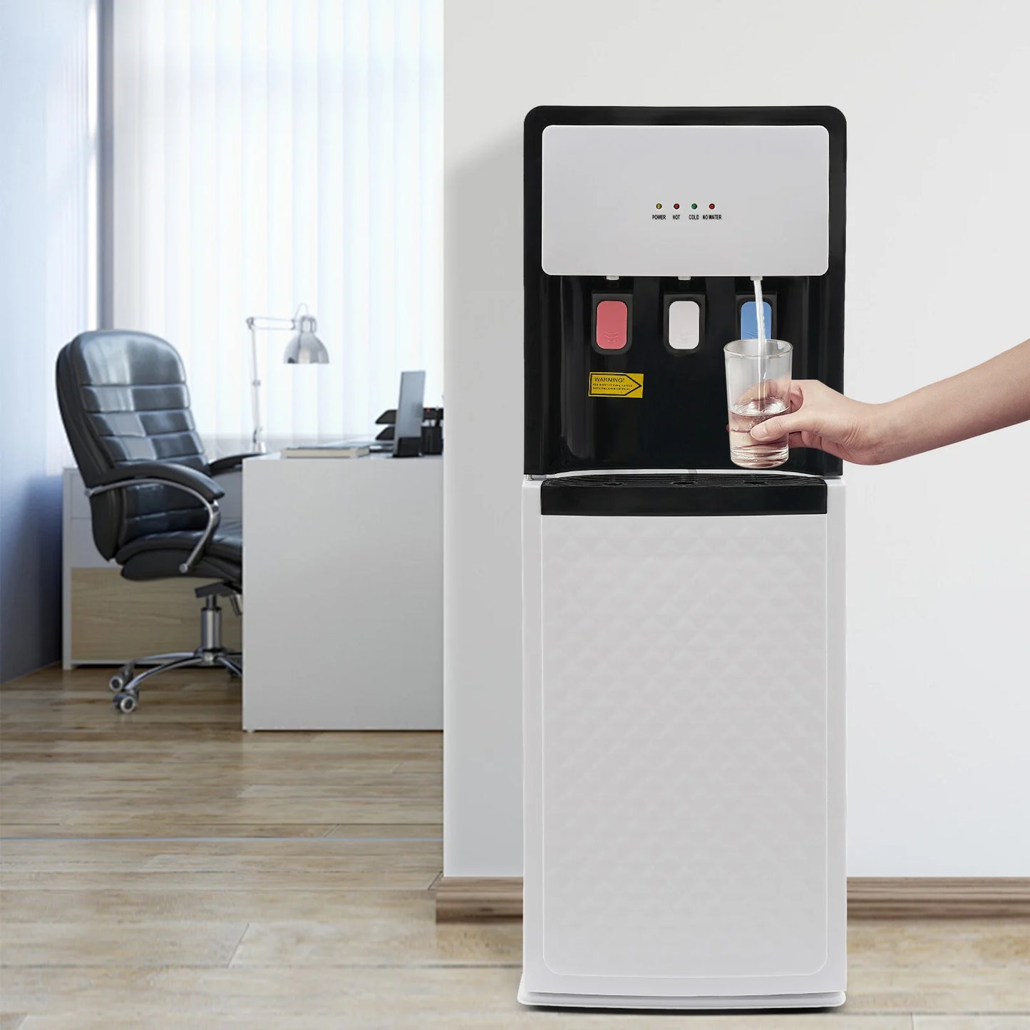 Hot & Cold Standing Water Dispenser Bottom Loading Water Cooler Dispenser for Offices, Nurseries, Homes, Gyms, Kitchens