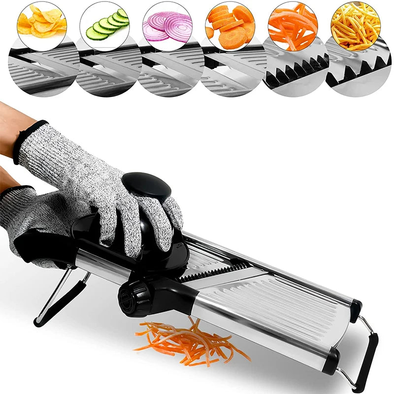 Green Lemon Love LMETJMA Adjustable Mandoline Slicer