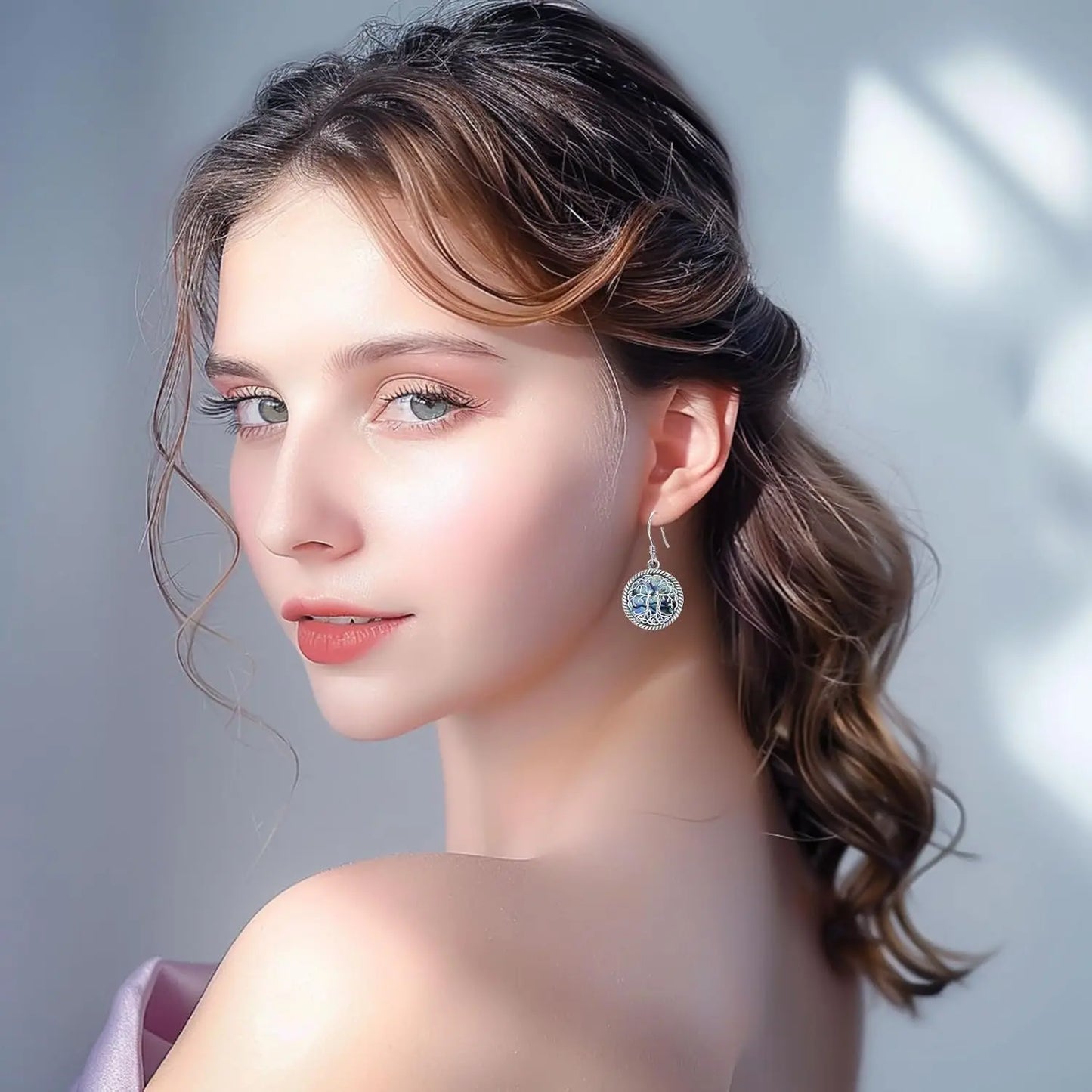 925 Sterling Silver Tree of Life Earrings for Women Hypoallergenic Dangling Jewelry Gift for Her