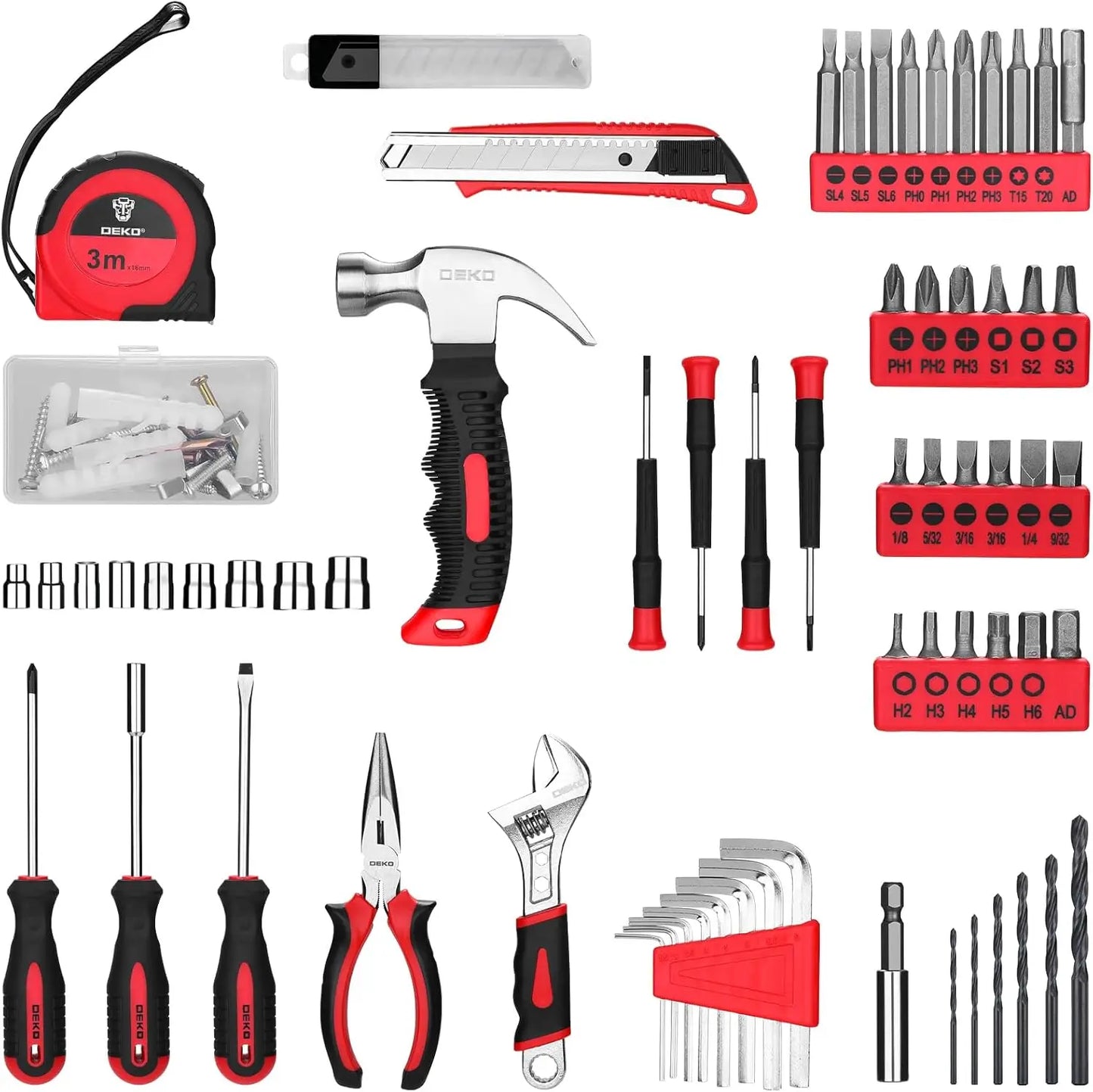 DEKO 8V Cordless Drill Set For Home DIY Projects Kit