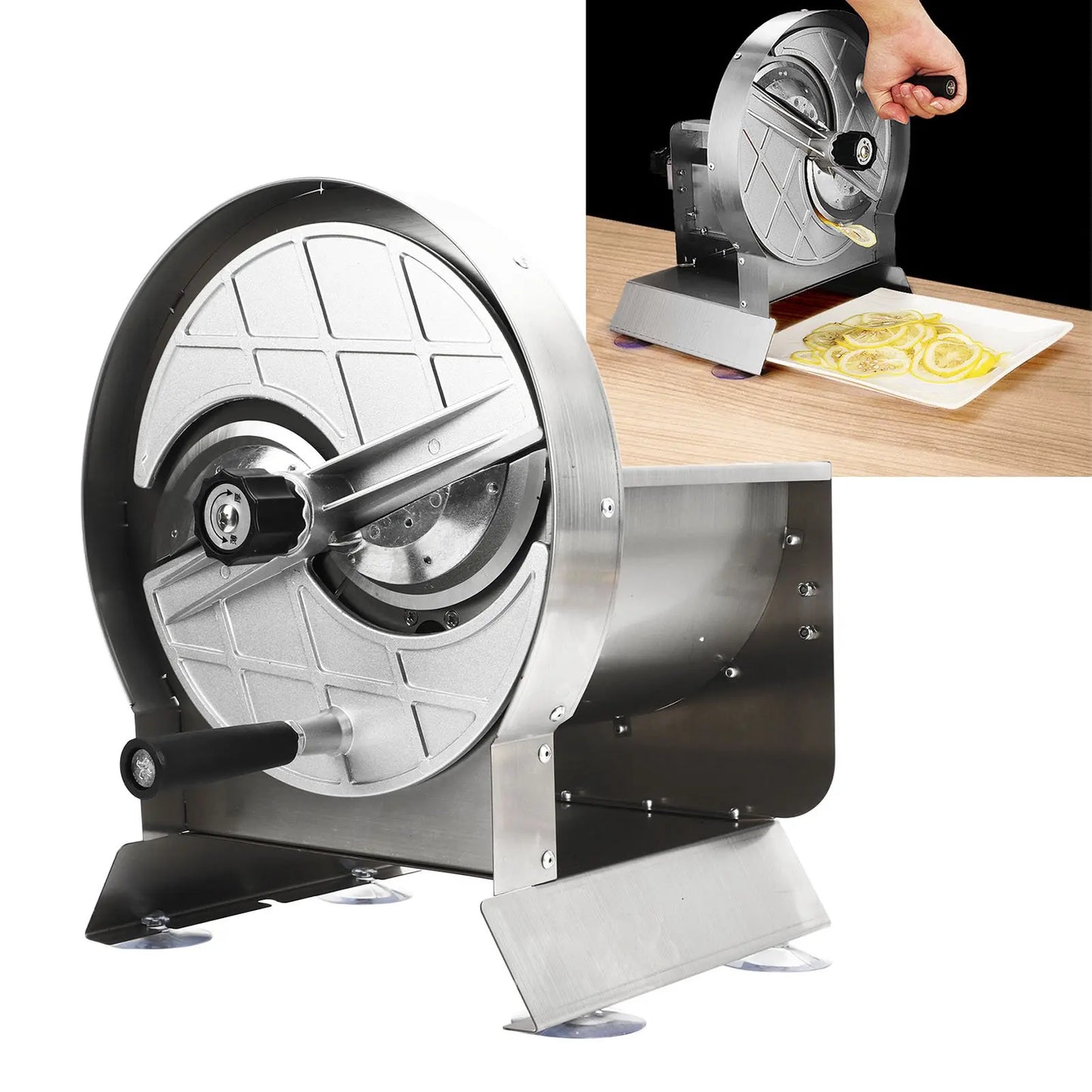 Commercial Manual Slicing Machine Thickness Adjustable Vegetable Fruit Cutter for Kitchen Restaurant