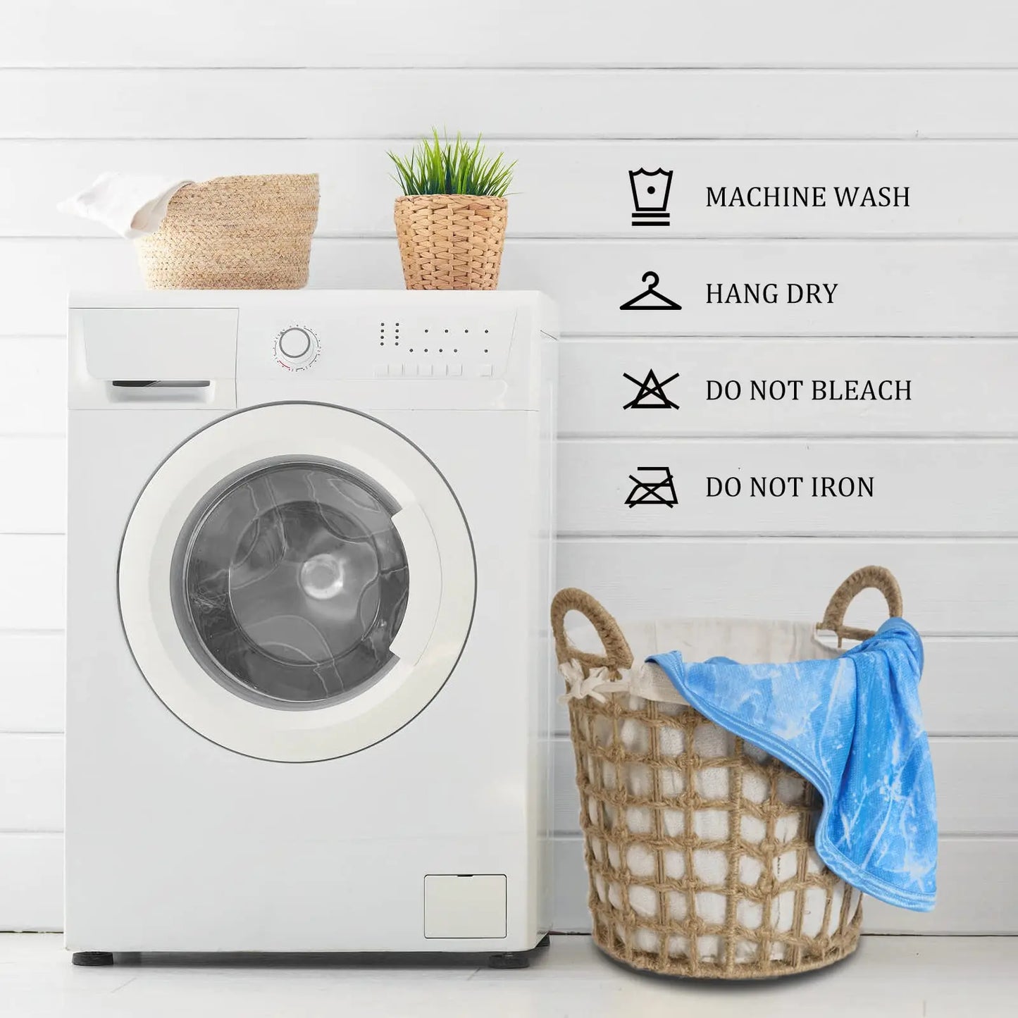 Cooling Blanket Tie Dye Double Sided Effect Lightweight Breathable Summer Blanket for Hot Sleepers and Night Sweats Grey