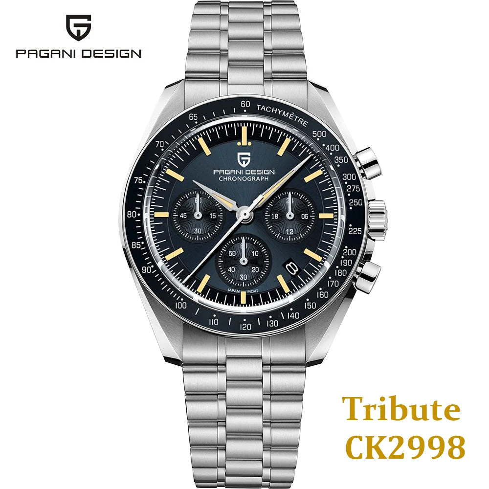 Pagani Design CK2998 Moon Watch Chronograph Stainless Steel