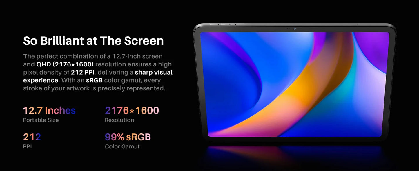 Huion Kamvas Slate 11/13 Android 14 Tablet Graphic Drawing Note Pad 60/90Hz Refresh Rate Paper-Like Nature Color Digital Writing