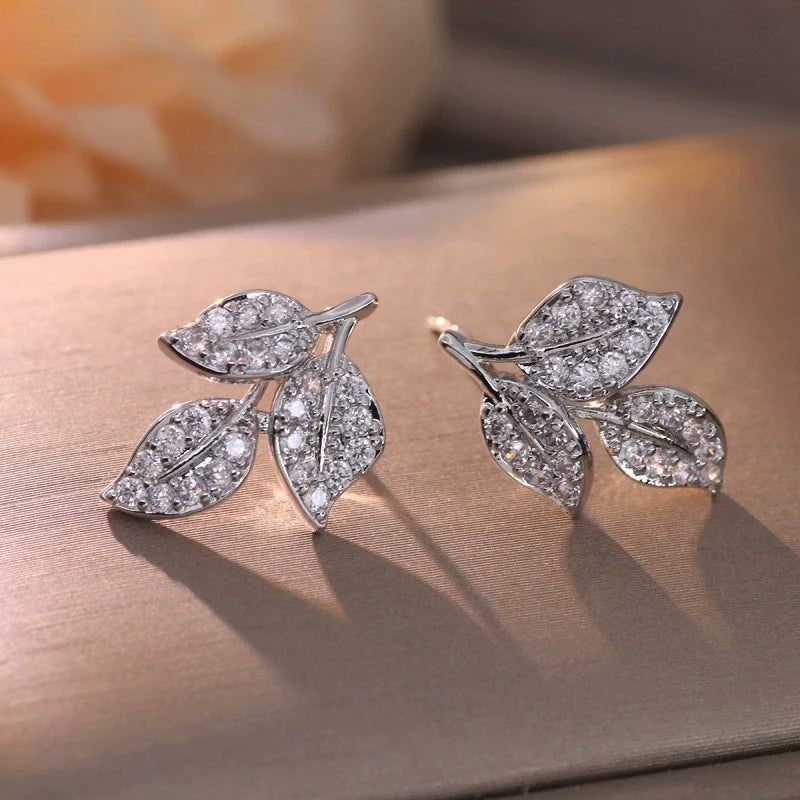 AUKYGGUSCN Leaf Earrings Drop Jewelry Elegant Gift Quality