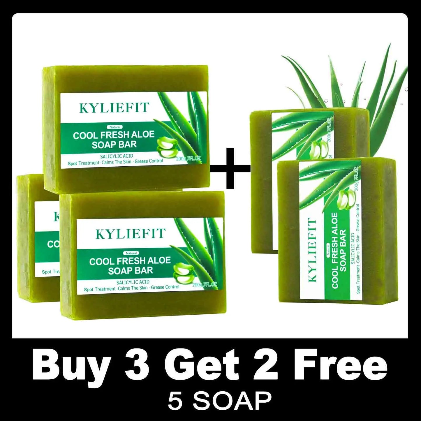 Green Lemon Love Ailke Aloe Vera Whitening Soap For All Skin