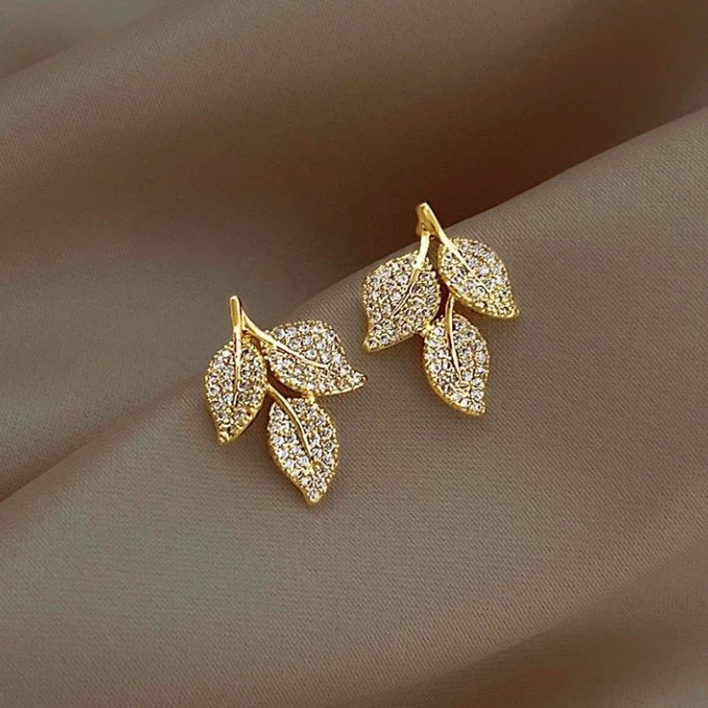 AUKYGGUSCN Leaf Earrings Drop Jewelry Elegant Gift Quality