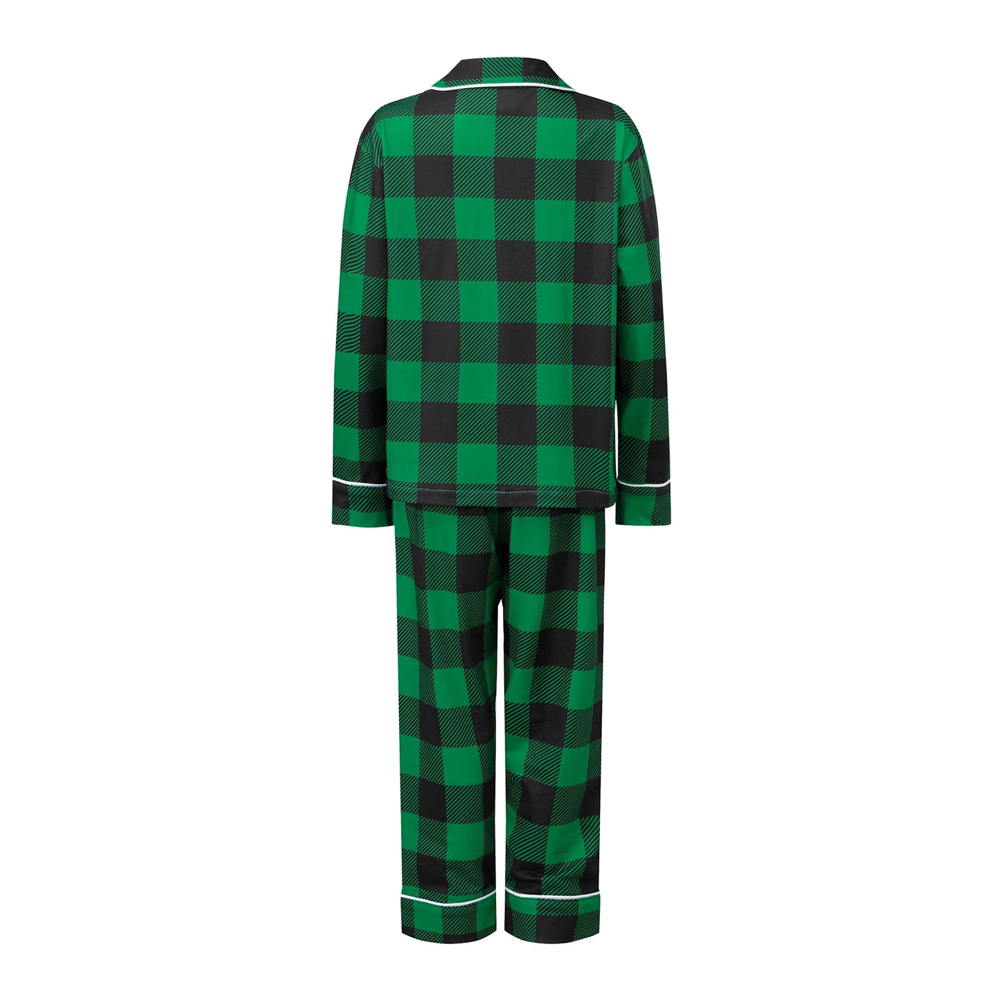 Christmas Family Pajamas Matching Set Long Sleeve Shirt with Pants Plaid Sleepwear Loungewear for the Whole Family