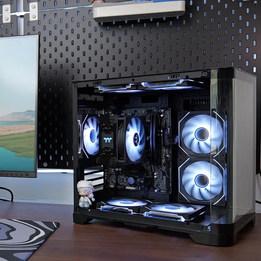 YEAH MAGIC Gaming Desktop AMD Ryzen 5 5600GT 3.9GHz 16GB(8G*2) DDR4 3200 1T NVME SSD ARGB 7 Fans Win 11 Home Gamer Desktop Compu