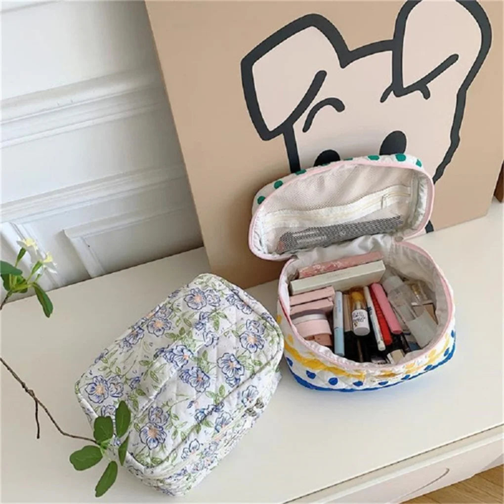 Cosmetic Bags For Women Floral Set 3Pcs Travel Organizer